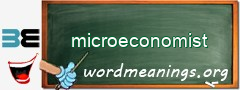 WordMeaning blackboard for microeconomist